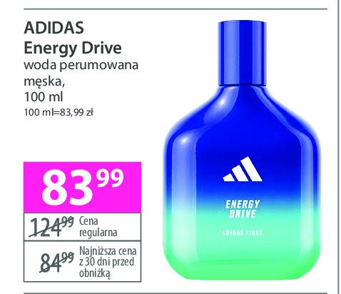 Woda perfumowana Adidas energy drive promocja