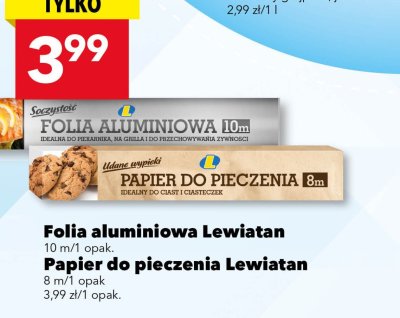 Folia aluminiowa Lewiatan 10 m/1 opak. promocja w LEWIATAN