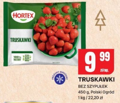 Truskawki bez szypułek Polski Ogród Hortex promocja w Chorten