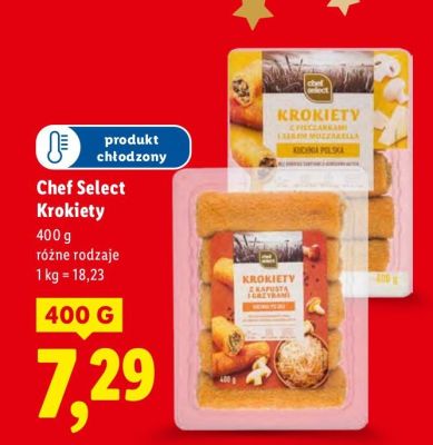 Krokiety Chef Select różne rodzaje promocja w Lidl