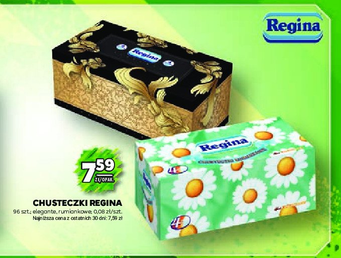 Chusteczki higieniczne elegante Regina promocja