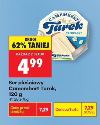 Ser pleśniowy Camembert Turek promocja w Biedronka