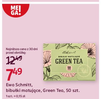 Bibulki matujące green tea Ewa schmitt promocja w Rossmann