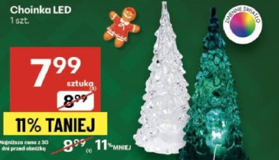 Choinka LED promocja w Delikatesy Centrum