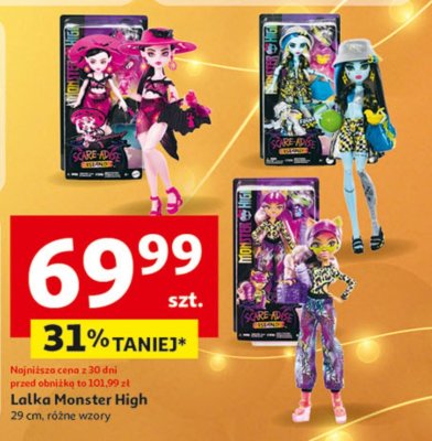 Lalka Monster High 29 cm, różne wzory promocja w Auchan