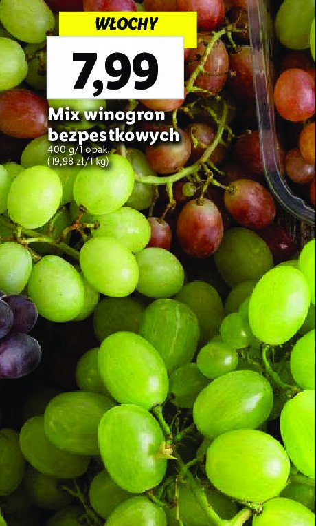 Mix winogron bezpestkowych promocja