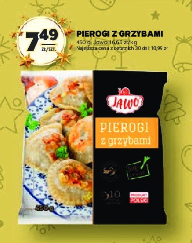 Pierogi z grzybami Jawo promocja w Stokrotka