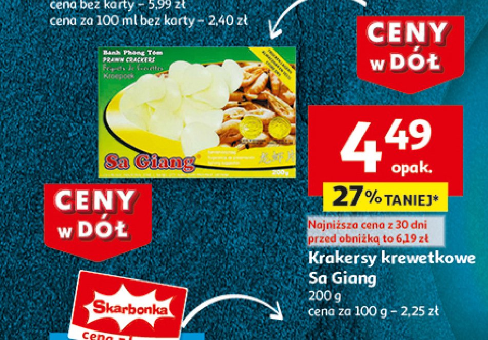 Krakersy krewetkowe sa giang BANH PHO'THU'O'NG HANG promocja w Auchan