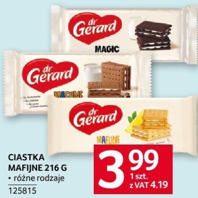 Ciastka Mafijne 216 g r贸偶ne rodzaje Dr Gerard promocja w Selgros