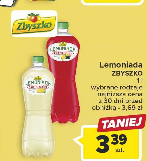 Lemoniada cytryna limonka ZBYSZKO LEMONIADA Zbyszko (napoje) promocja
