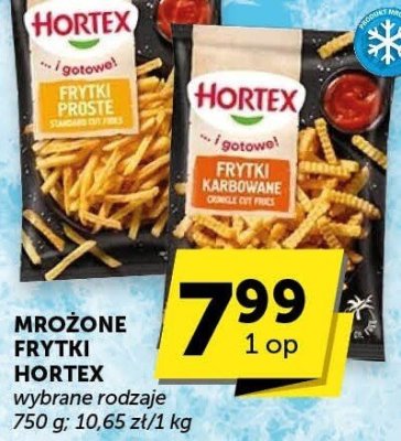 Mrożone frytki Hortex wybrane rodzaje promocja w Groszek