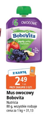 Mus owocowy Bobovita Nutricia promocja w Leclerc