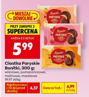 Ciastka Paryskie morelowe promocja w Biedronka