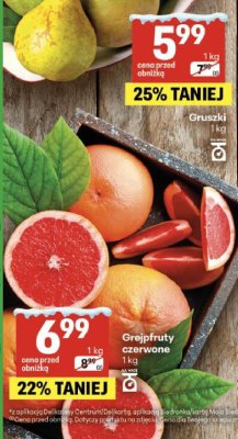 Gruszki promocja w Delikatesy Centrum