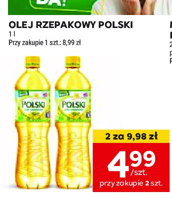 Olej rzepakowy Polski promocja w Stokrotka