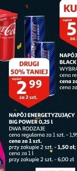 Napój energetyczny light BIG POWER promocja