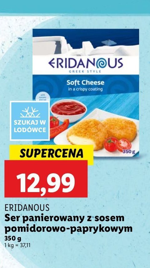 Ser w panierce z dipem Eridanous promocja