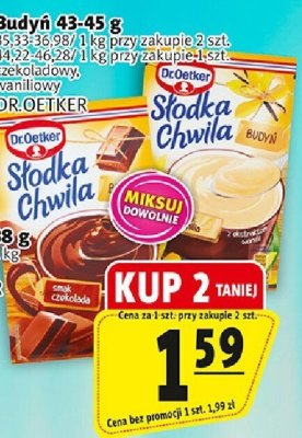 Budyń Dr.Oetker różne rodzaje promocja w Prim Market
