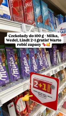 Czekolada Lindt do 100g promocja w Auchan