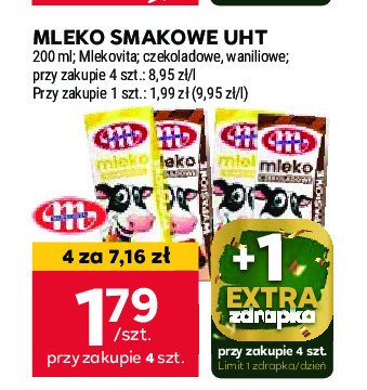 Mleko czekoladowe Mlekovita wypasione promocja w Stokrotka