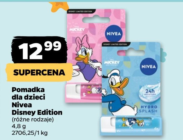 Pomadka do ust mickey velvet rose Nivea promocja