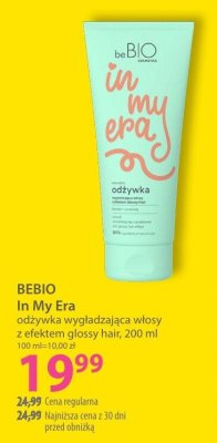 BEBIO In My Era odżywka wzmacniadzająca włosy z efektem glossy hair 200 ml promocja w Hebe