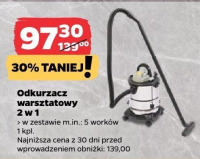 Odkurzacz warsztatowy 2w1  promocja w Netto
