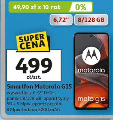 Smartfon g15 szary Motorola promocja