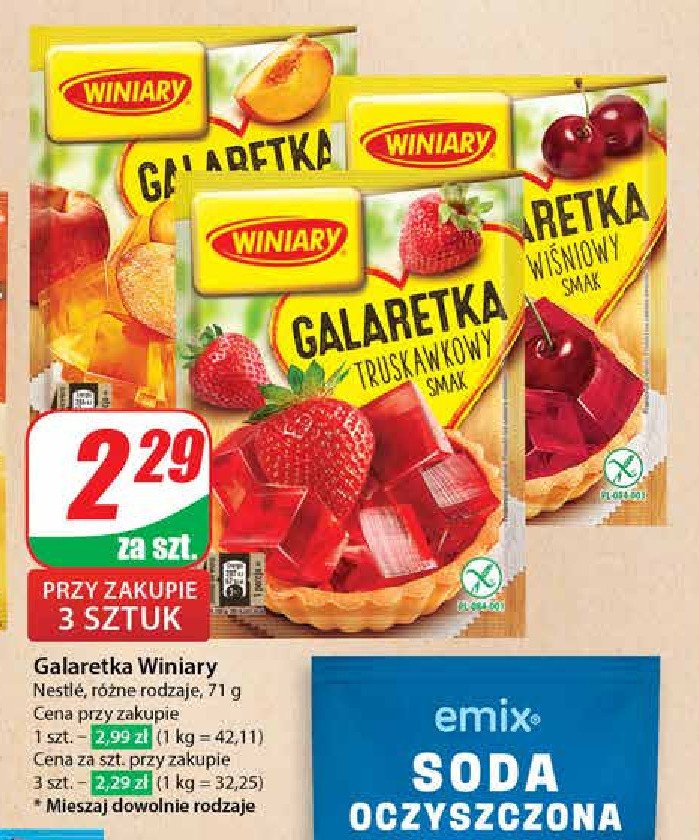 Galaretka brzoskwiniowa Winiary galaretka promocja