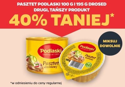 Pasztet Podlaski 100 g i 195 g Drosed drugi -40% taniej promocja w Netto