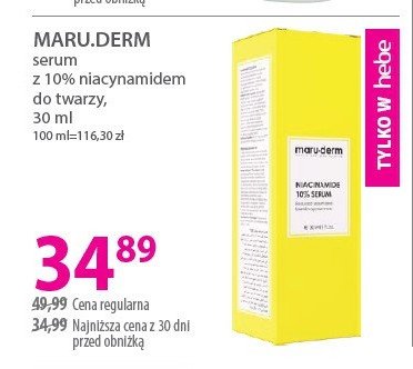 Serum 10% peptydy Maru-derm promocja w Hebe