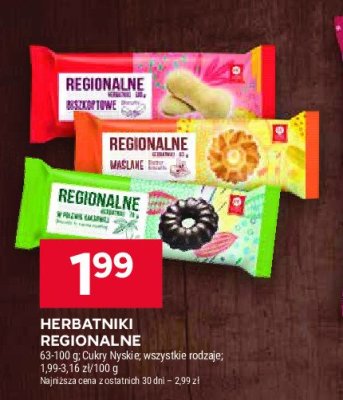Herbatniki regionalne maślane Cukry nyskie promocja