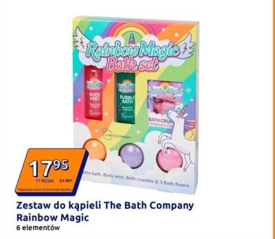 Zestaw do kąpieli The Bath Company Rainbow Magic 6 elementów promocja w Action