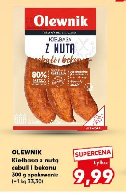 Kiełbasa z nutą cebuli i bekonu Olewnik promocja