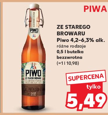 Piwo Piwo ze starego browaru klasyczne ciemne promocja