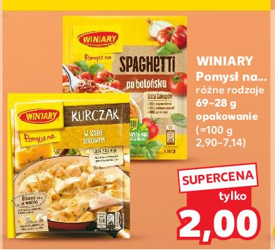 Spaghetti po bolo艅sku Winiary promocja