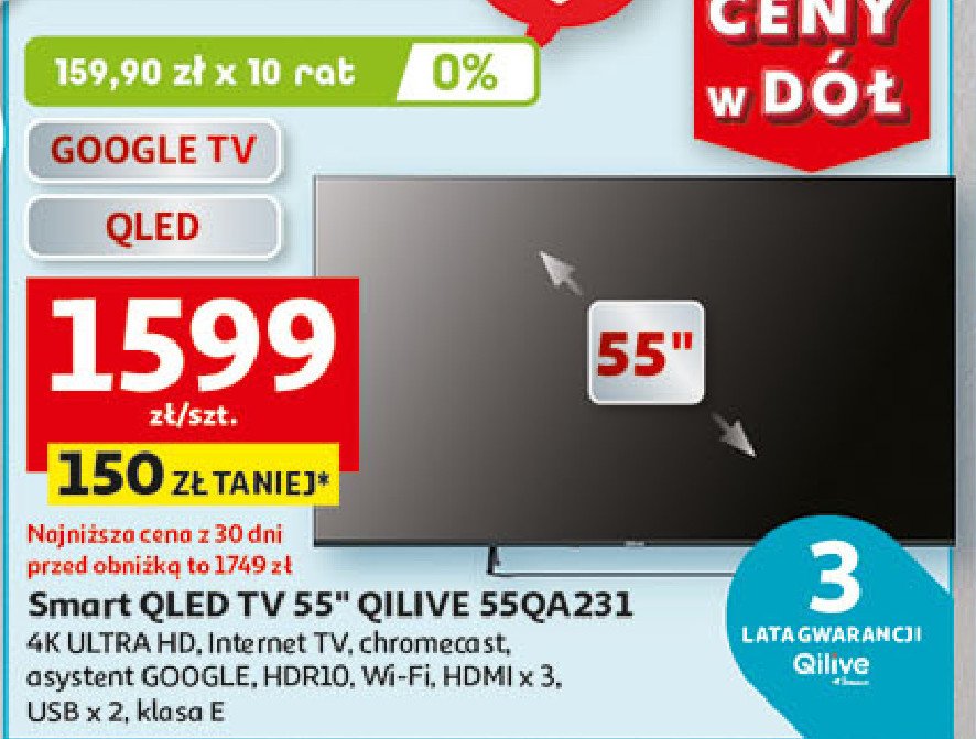 Telewizor 55'' 55qa231 Qilive promocja