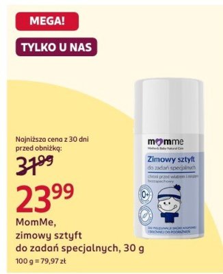 Zimowy sztyft do zadań specjalnych Momlne, 30 g promocja w Rossmann