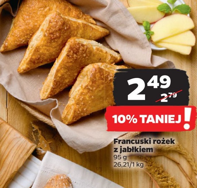 Rożek francuski z jabłkiem aryzta promocja