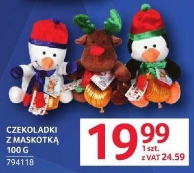 Czekoladki z maskotką 100 g promocja w Selgros