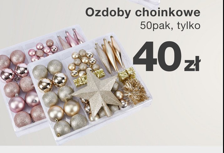 Zestaw dekoracji na choinkę promocja