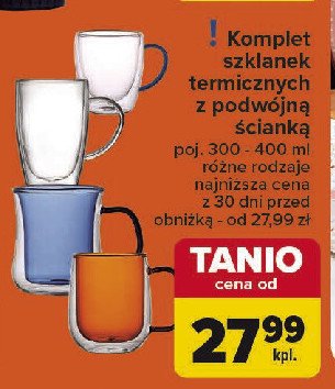 Komplet szklanek termicznych z podwójną ścianką promocja