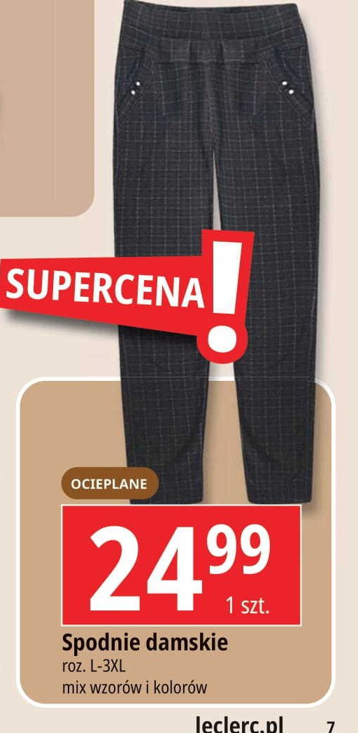 Spodnie damskie ocieplane l-3xl promocja