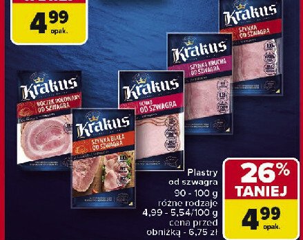 Szynka od szwagra Krakus promocja w Carrefour Market
