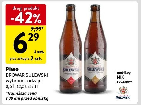 Piwo BROWAR SULEWSKI LAGERL promocja