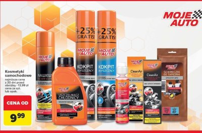 Kosmetyki samochodowe MOJE AUTO promocja w Carrefour