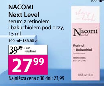 Serum z retinolem i bakuchiolem NACOMI NEXT LEVEL promocja