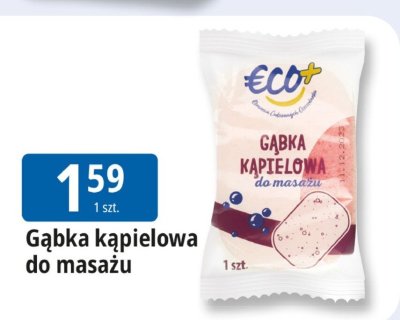 Gąbka kąpielowa do masażu Eco+ promocja w Leclerc