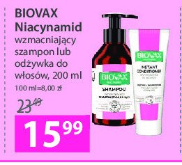 Szampon do włosów wzmacniający stymulujący Biovax niacynamid promocja
