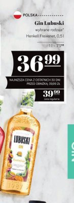 Gin Lubuski wybrane rodzaje Henkell Freixenet 0.5l promocja w POLOmarket